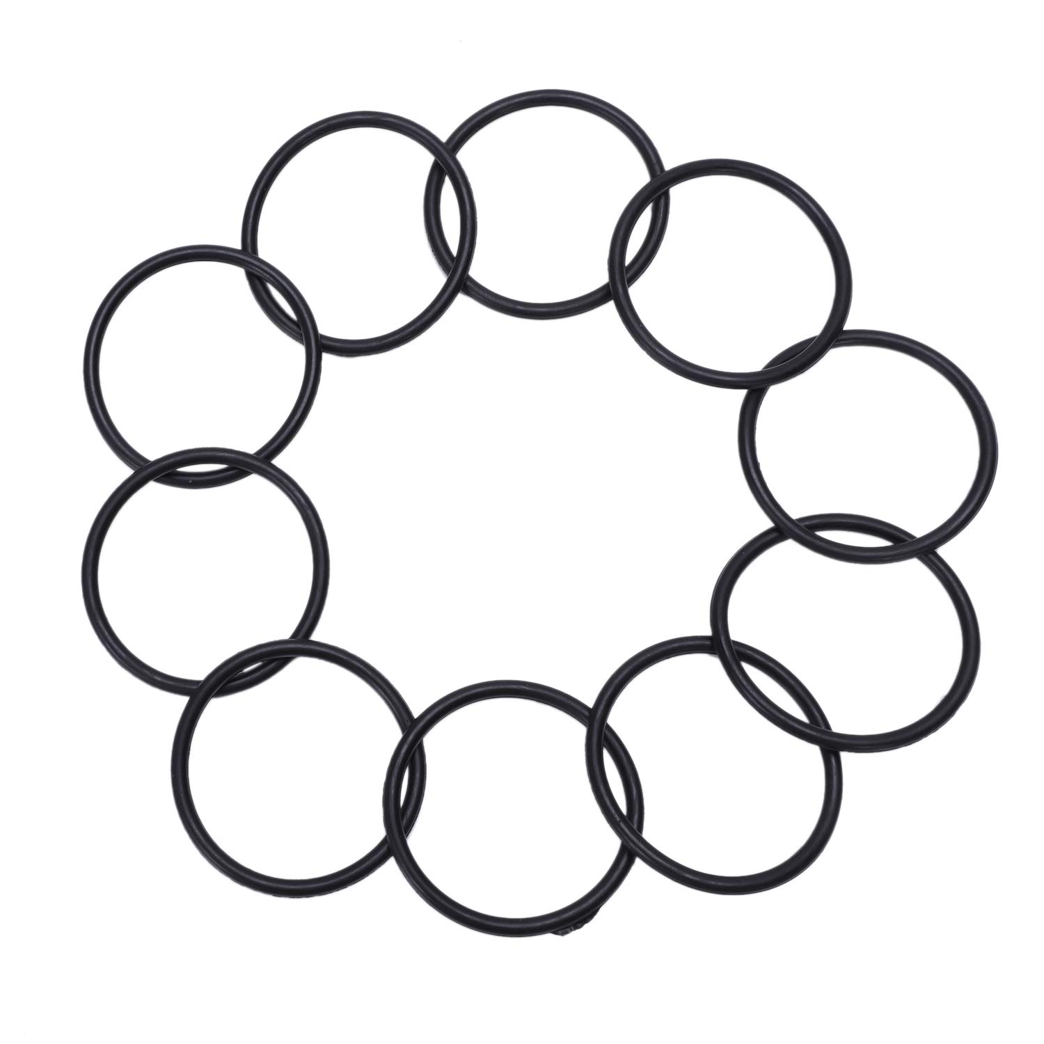 Juntas Tóricas de Goma, Anillos de Ancheidad, 10 Piezas, 45 mm x 3 mm, Caucho Nitrilo, Negro