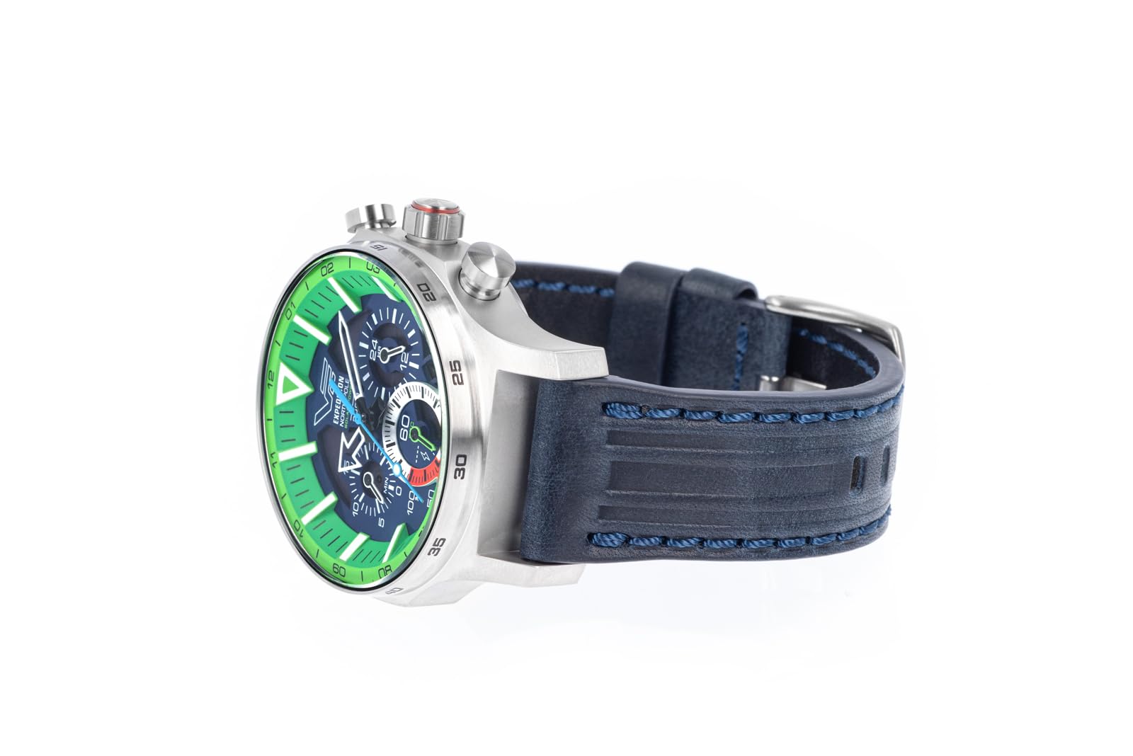 Vostok Europe Expedition North Pole Solar Chronograph zegarek męski z 2 różnymi bransoletkami