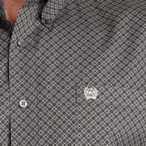 Cinch Men's Grey Print Shirt4