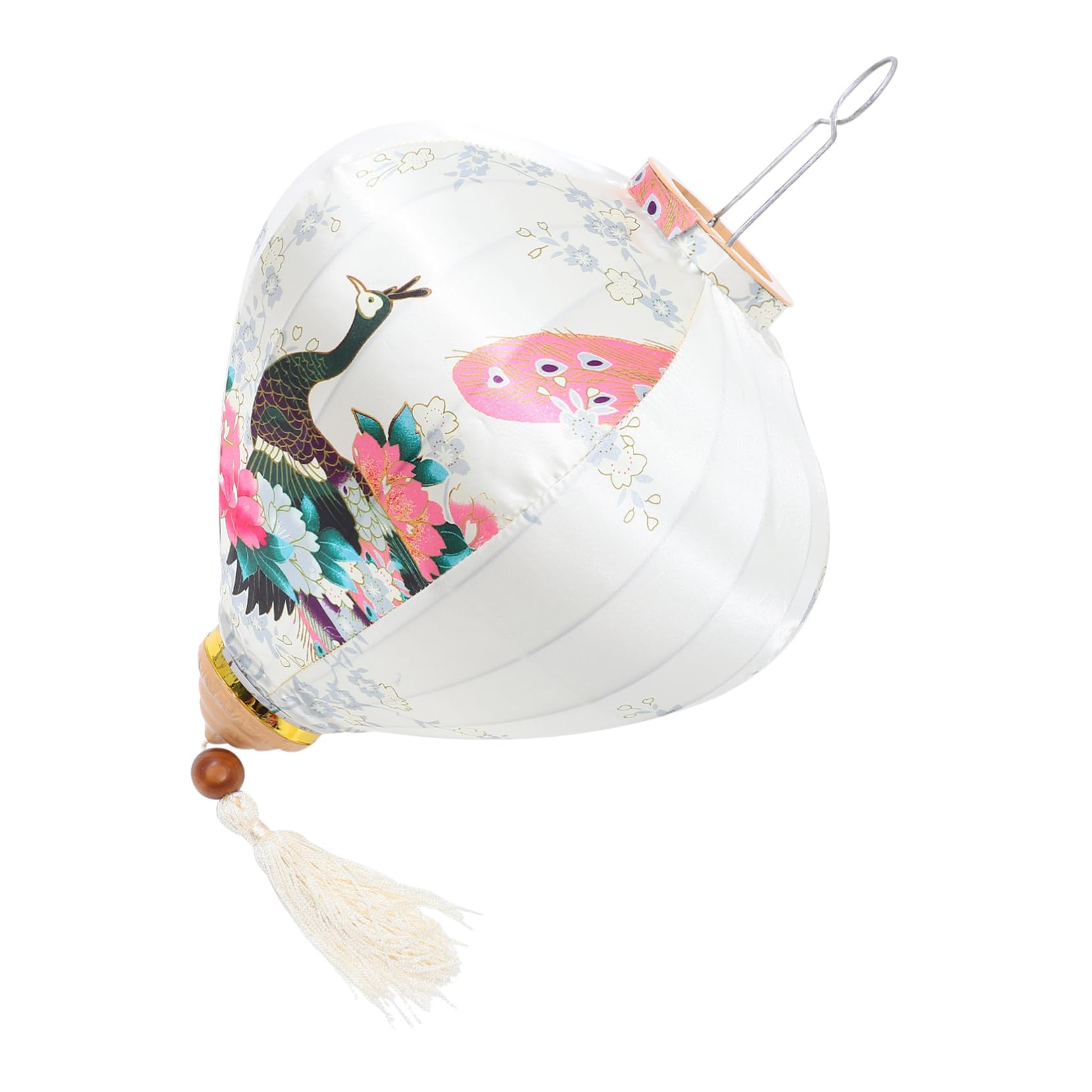 Farol chino de pavo real para ambientar cenas en terrazas y fiestas