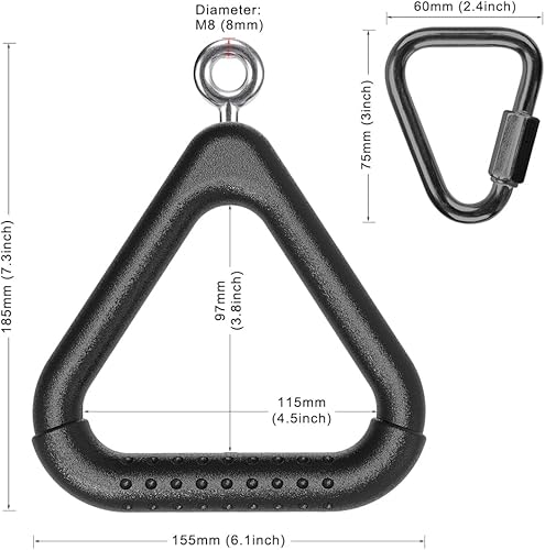 Miniatura 21 de Dolibest Monkey Bars Trapecio Bar Kids Monkey Bars Playground Trapecio Bar Anillos Swing Sets para patio trasero con barras de mono Curso Ninja