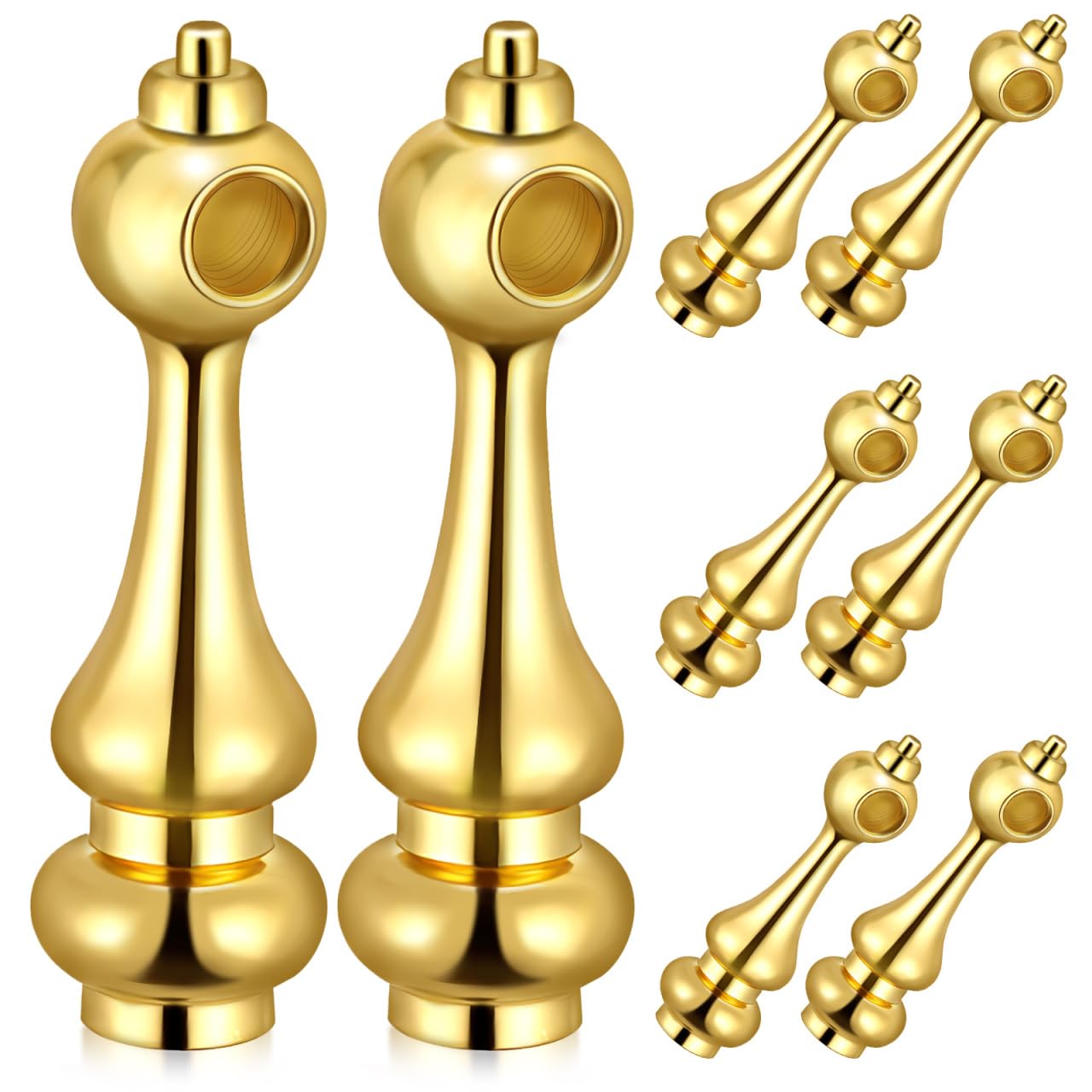 Capuchons d'extrémité de poteau de garde-corps en verre pour finition de bar et chariot, lot de 10