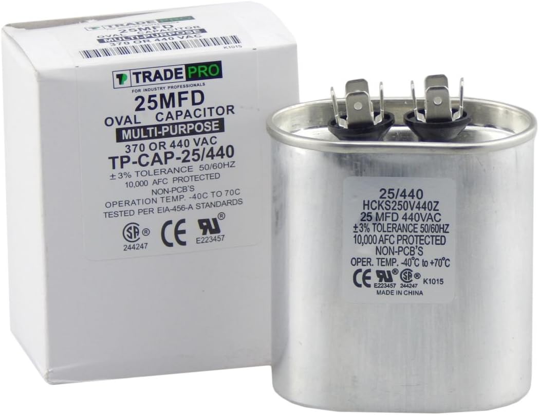 25 mfd Capacitor, Industrial Grade Replacement for Central