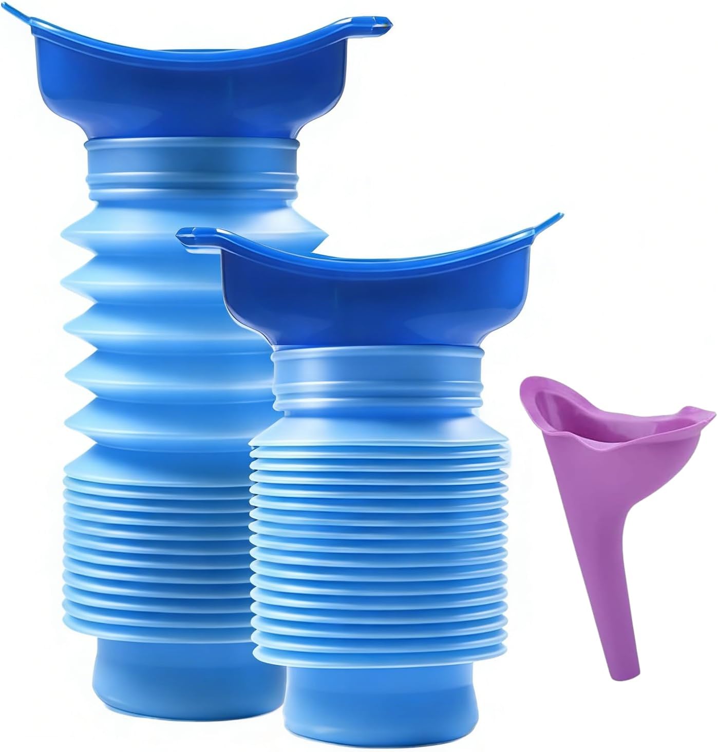 750ML Emergency Urinal, Pedestal Urinal, Pocket Toilet for Men Women, Pee Bottles Sealed Lid Collapsible Portable Urinals for Camping Travel Car Traffic