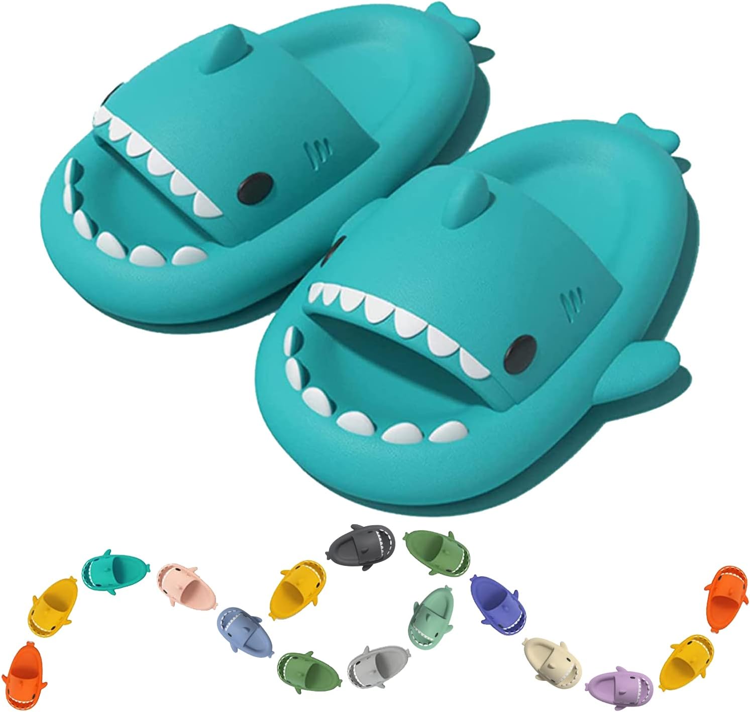 AshipherShark Slides for Women Men Kids, Cute Cloudy Shark Slippers Sandals Shoes Unisex