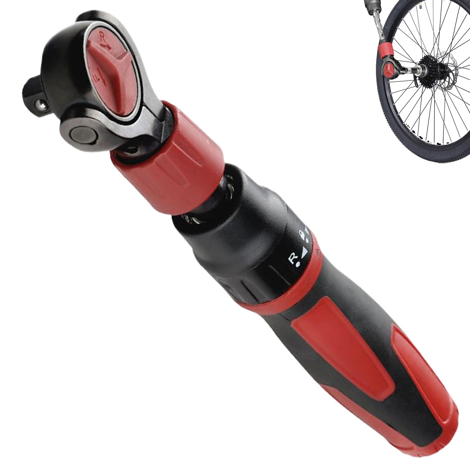 Clé à cliquet sans fil 10 mm avec tête pivotante réversible pour la mécanique auto