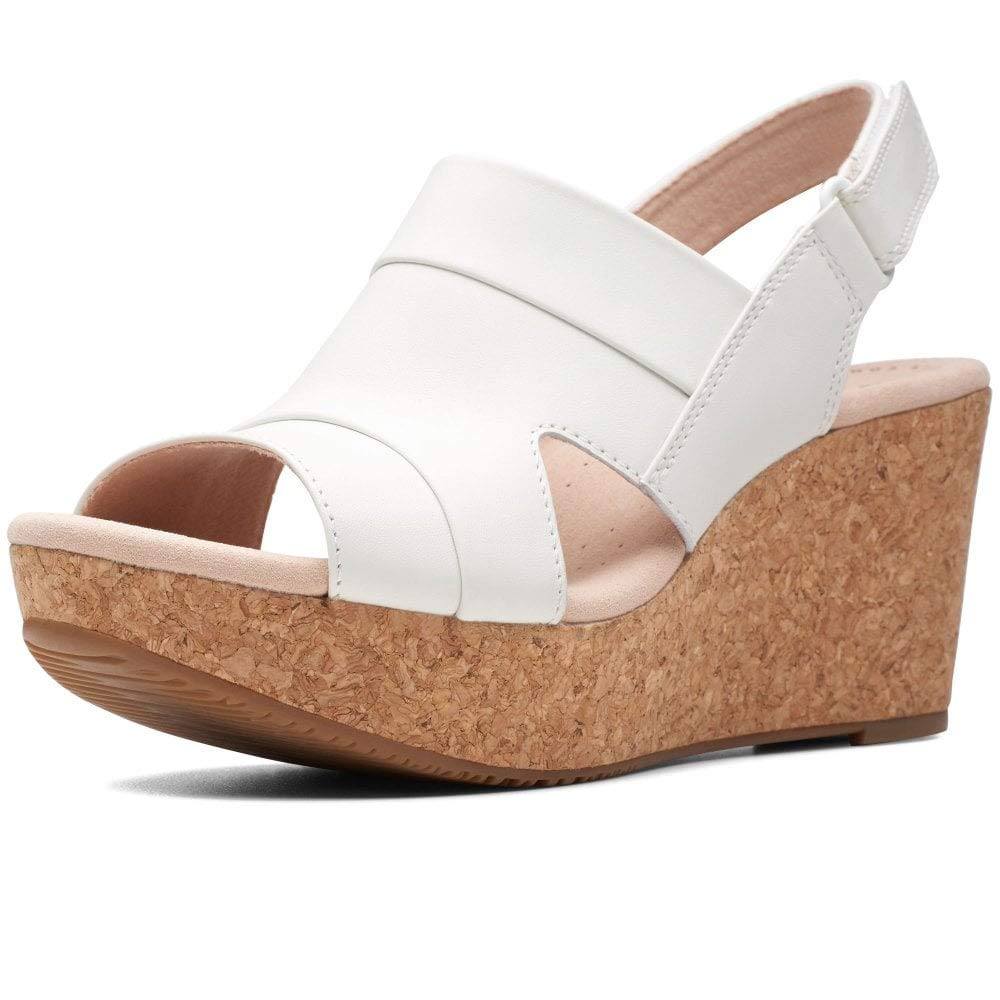Clarks womens Annadel IvoryWedge Sandal