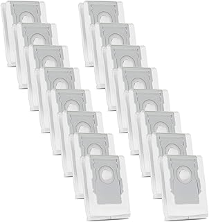 16 Pack Vacuum Bags for irobot Roomba bags i &S& j Series, Replacement for irobot Roomba i7 i7+(7550), i3+EVO(3550) i1+ i4+ i6+ i8+ s9(9150) s9 Plus(9550) j7+(7550) All Automatic Dirt Disposal Bags