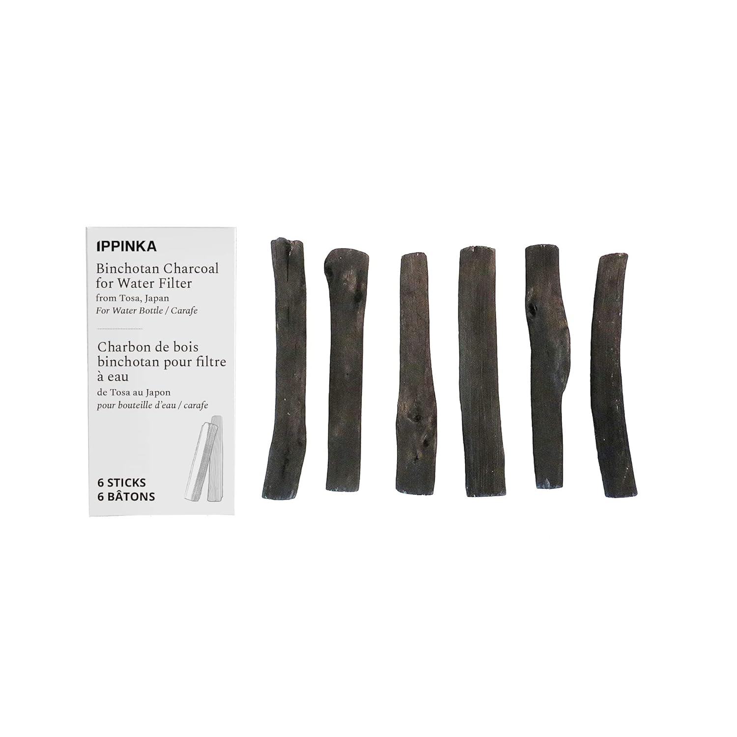 TOSA Binchotan Charcoal Water Purifying Sticks for GreatTasting Water