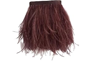 Sowder Brown Ostrich Feather Skirt Feather Trimmings for Crafts and Decorations