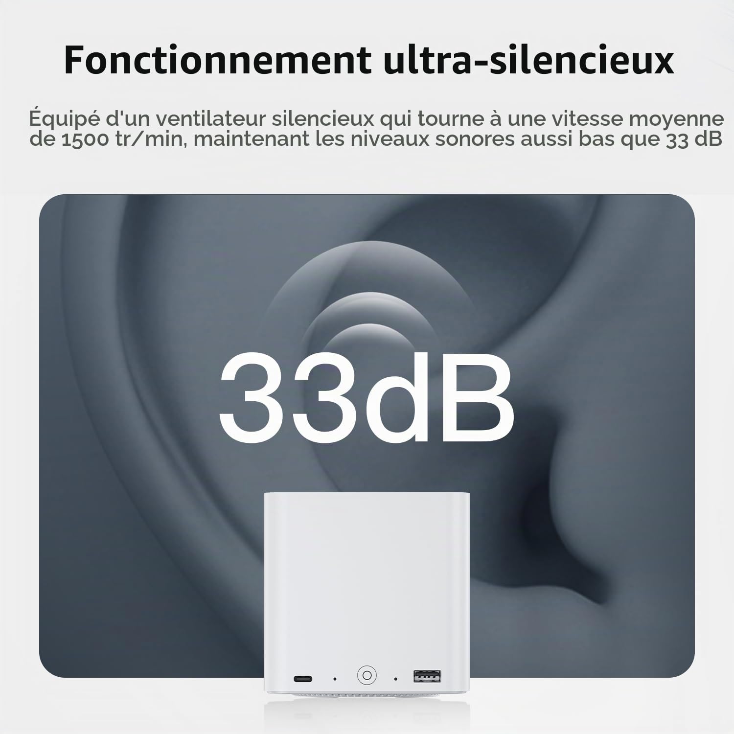 Beelink ME Mini, Mini PC NAS, Intel Alder Lake N95 (4C/4T, jusqu'à 3,4 GHz), 12 Go de mémoire LPDDR5, 64 Go de SSD PCIe, 6 emplacements M.2 PCIe 3.0, WiFi 6, Bluetooth 5.2, Double réseau LAN 2,5 GHz