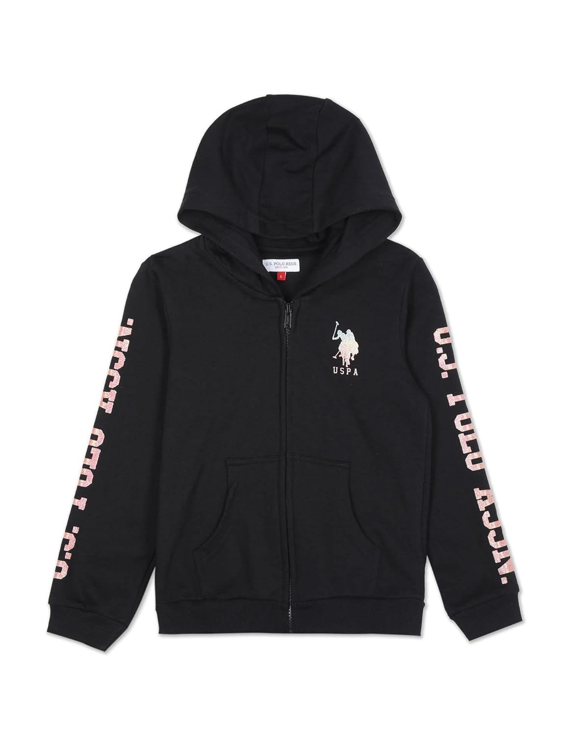 U.S. Polo Assn. Cotton Girl Turtle Neck Sweatshirt