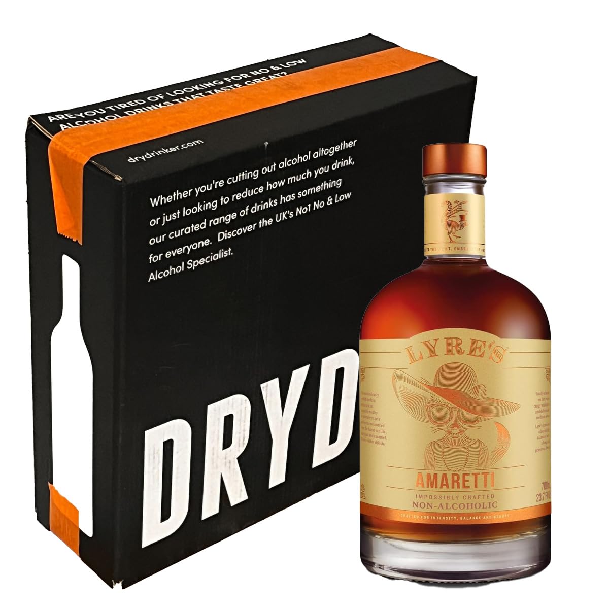 Lyre's Crafted Non-Alcoholic Amaretti: A Journey into Artisanal Spirit Tradition 0.0% ABV - 1 x 700ml | Vegan Friendly, Guten Free