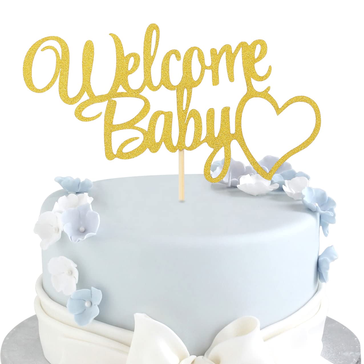 Buy LeeLeeAn Baby Cake Topper Gold Glitter Birthday Cake