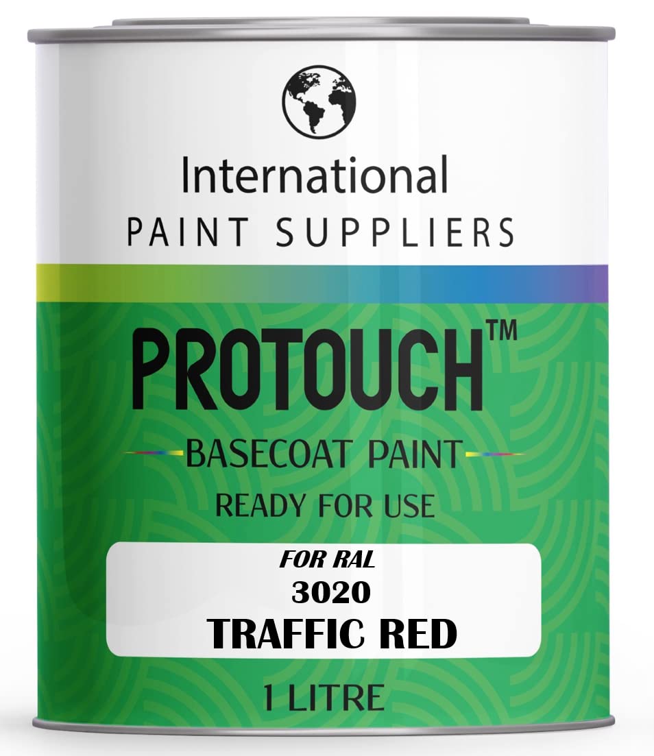 Protouch Traffic Red For Ral 3020 Basecoat Rfu Ready For Use Thinned Car Paint 1L Tin