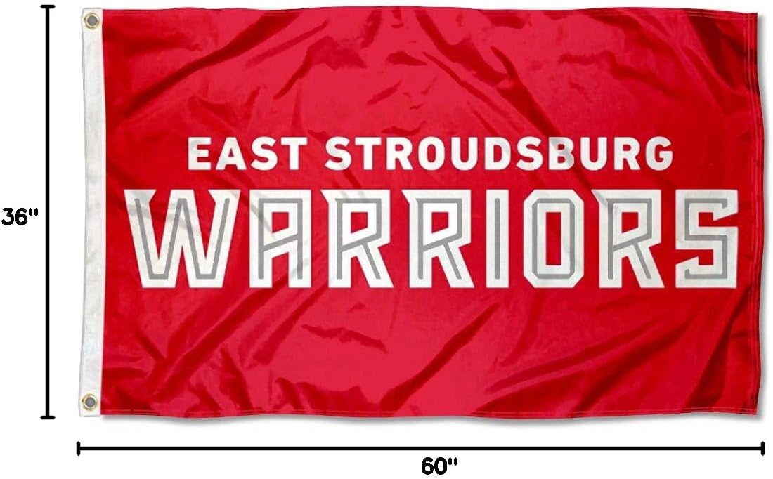 East Stroudsburg Warriors Wordmark Flag