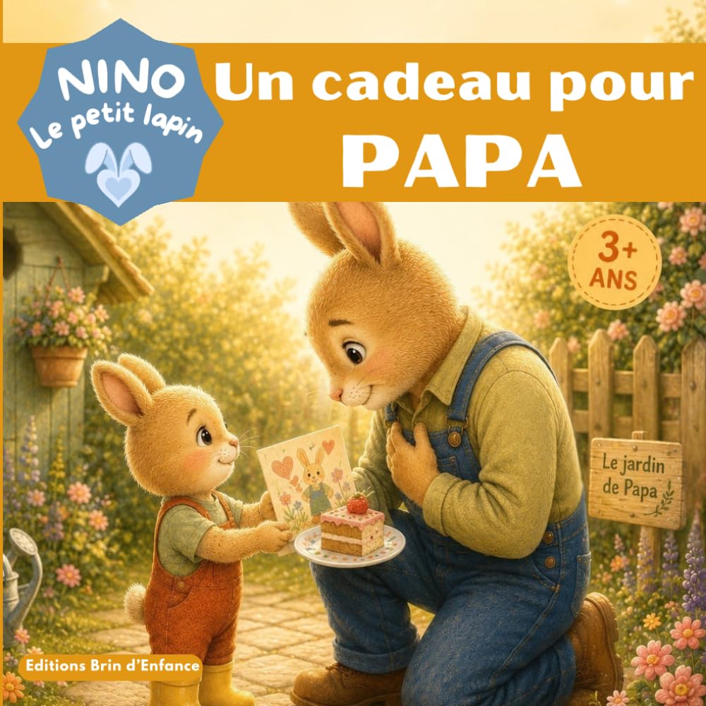 Un cadeau pour PAPA avec Nino le petit lapin: Une histoire tendre pour la fête des papas