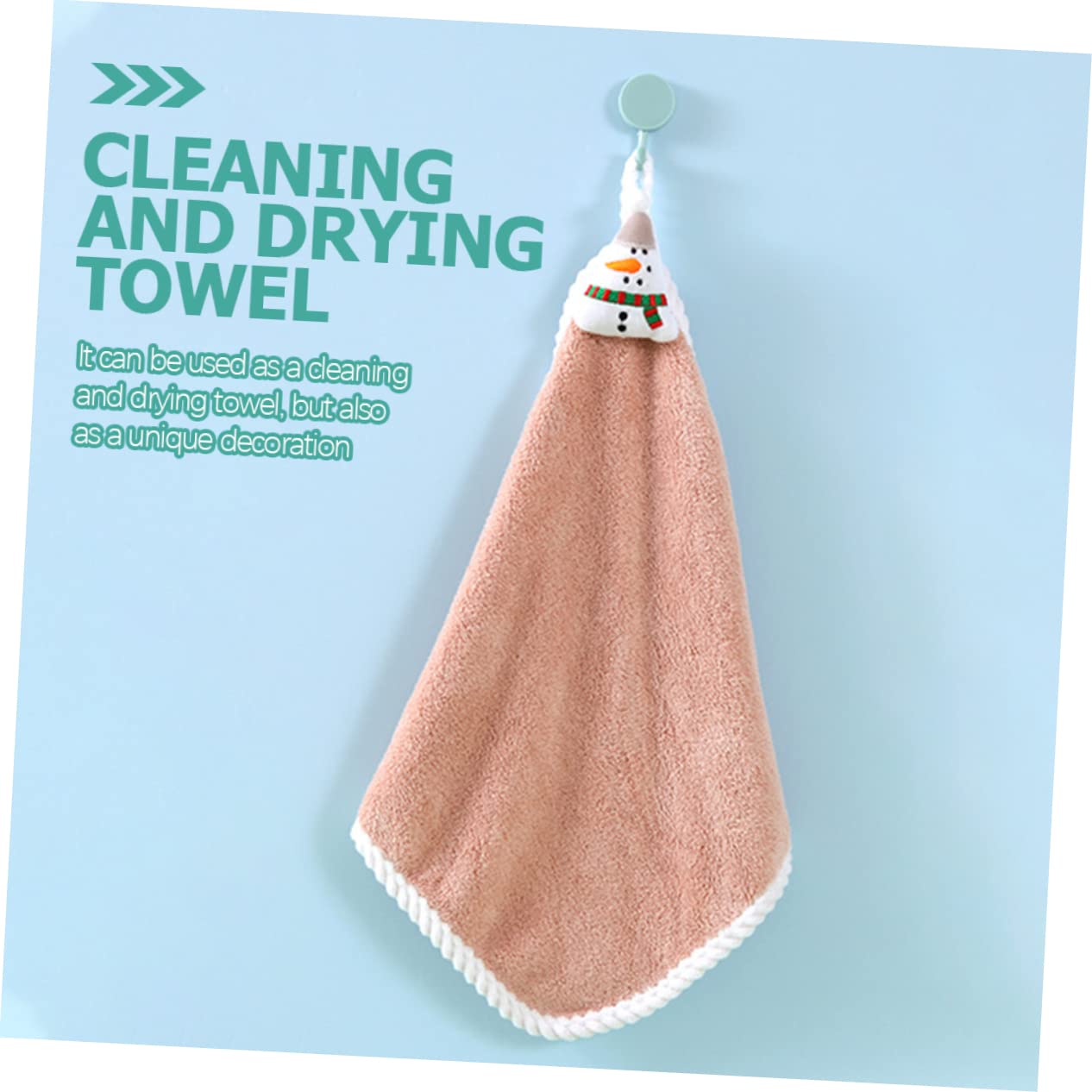 PRETYZOOM 3 Set Di Asciugamani Natalizi Affascinanti A Tema Animale Per Cucina E Bagno Assorbenti Ad Asciugatura Rapida Decorativi 4 Pezzi*3