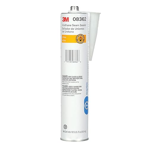 Miniatura 1 de 3M Sellador de costuras de uretano, 08362, color gris, alto contenido de sólidos, permanentemente flexible, cartucho de 10.5 fl oz10.5 fl oz