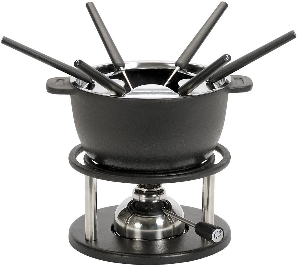 Kisag Cast Iron Fondue Set - Genuine Swiss Made