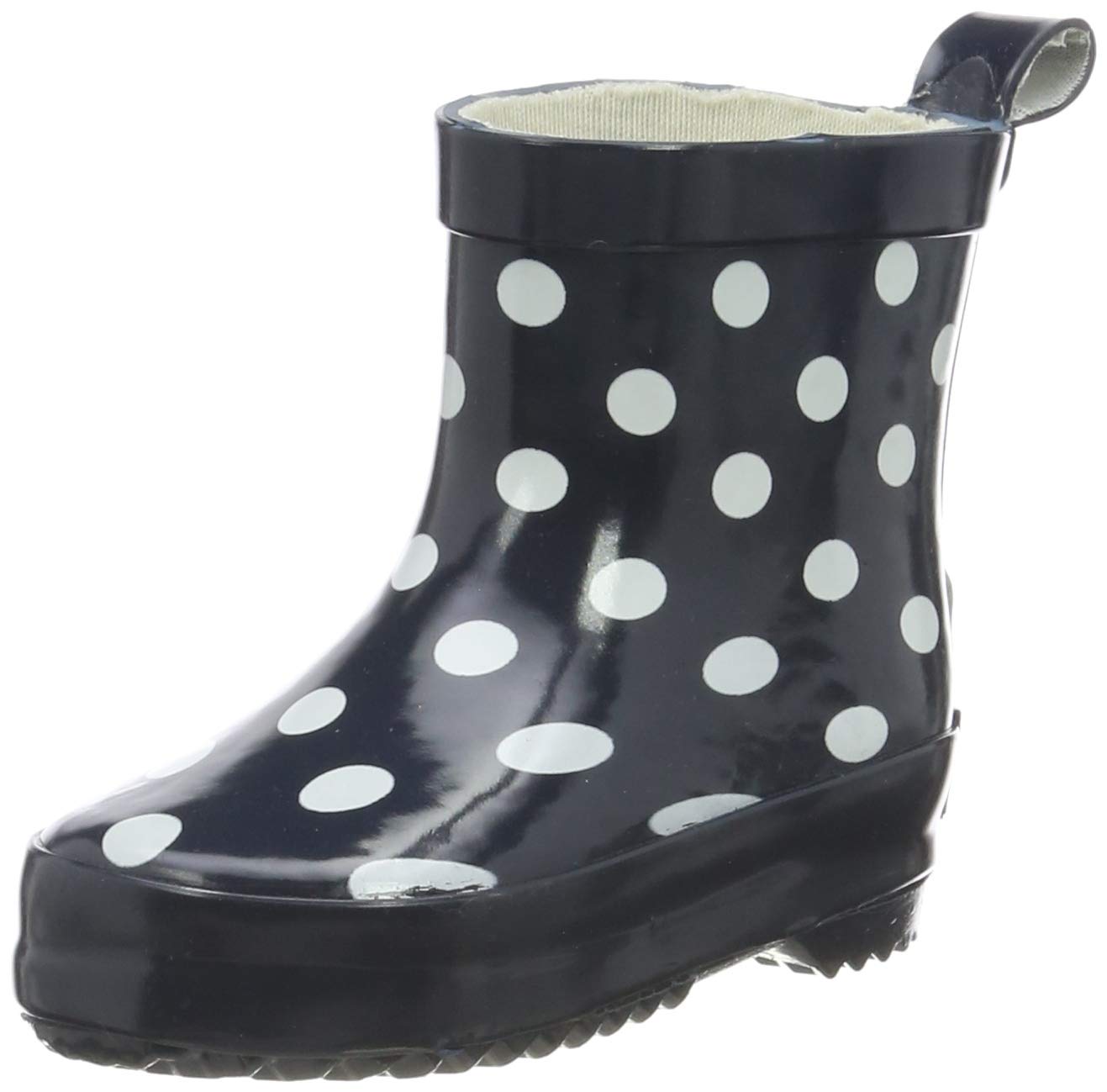 Playshoes Wellies Boys Short Allover Print Wellington Boots, Blue (Marine), 8.5 UK