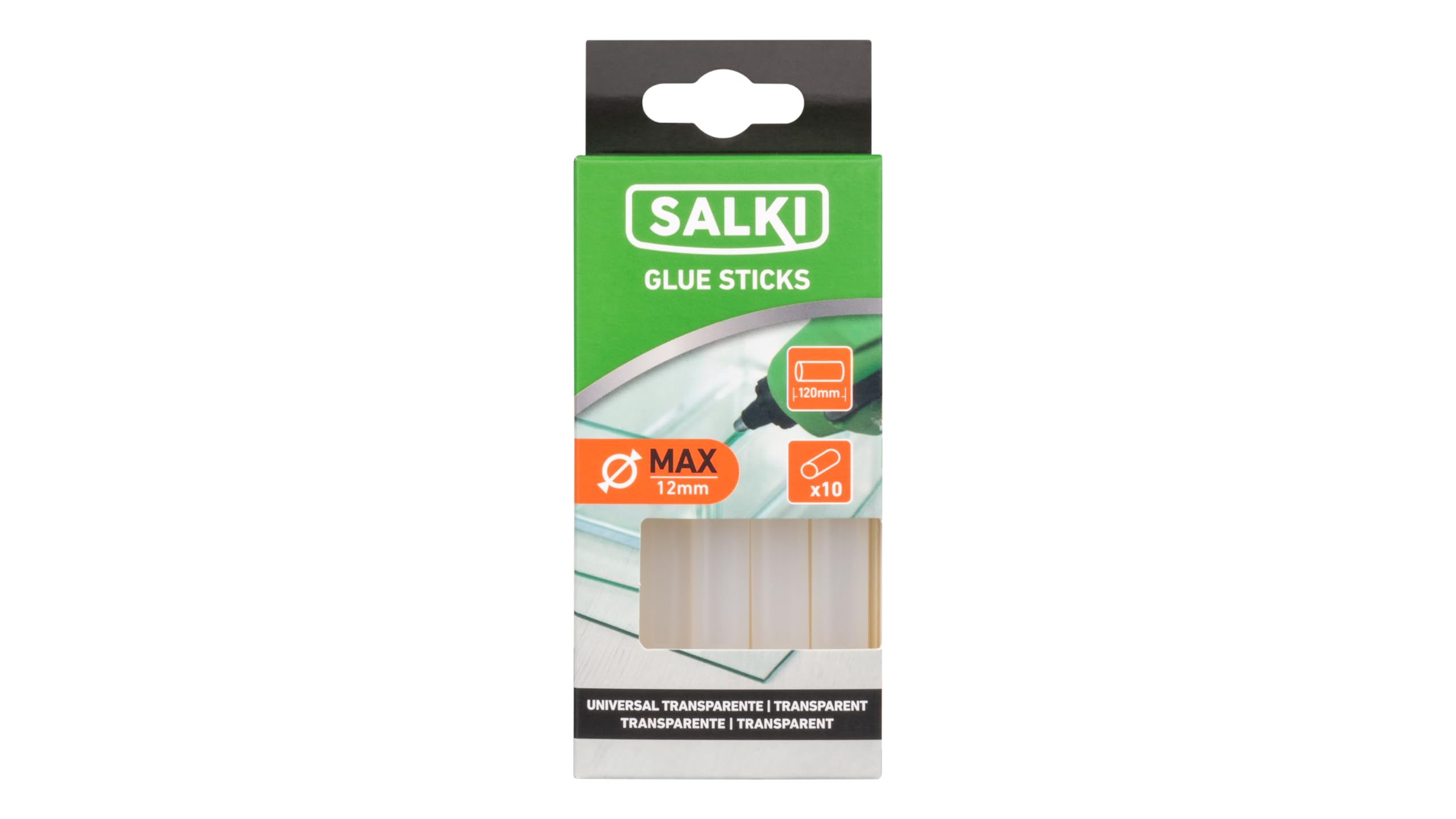 Salki 20430356 Klej, Przezroczysty, 12 mm x 120 mm