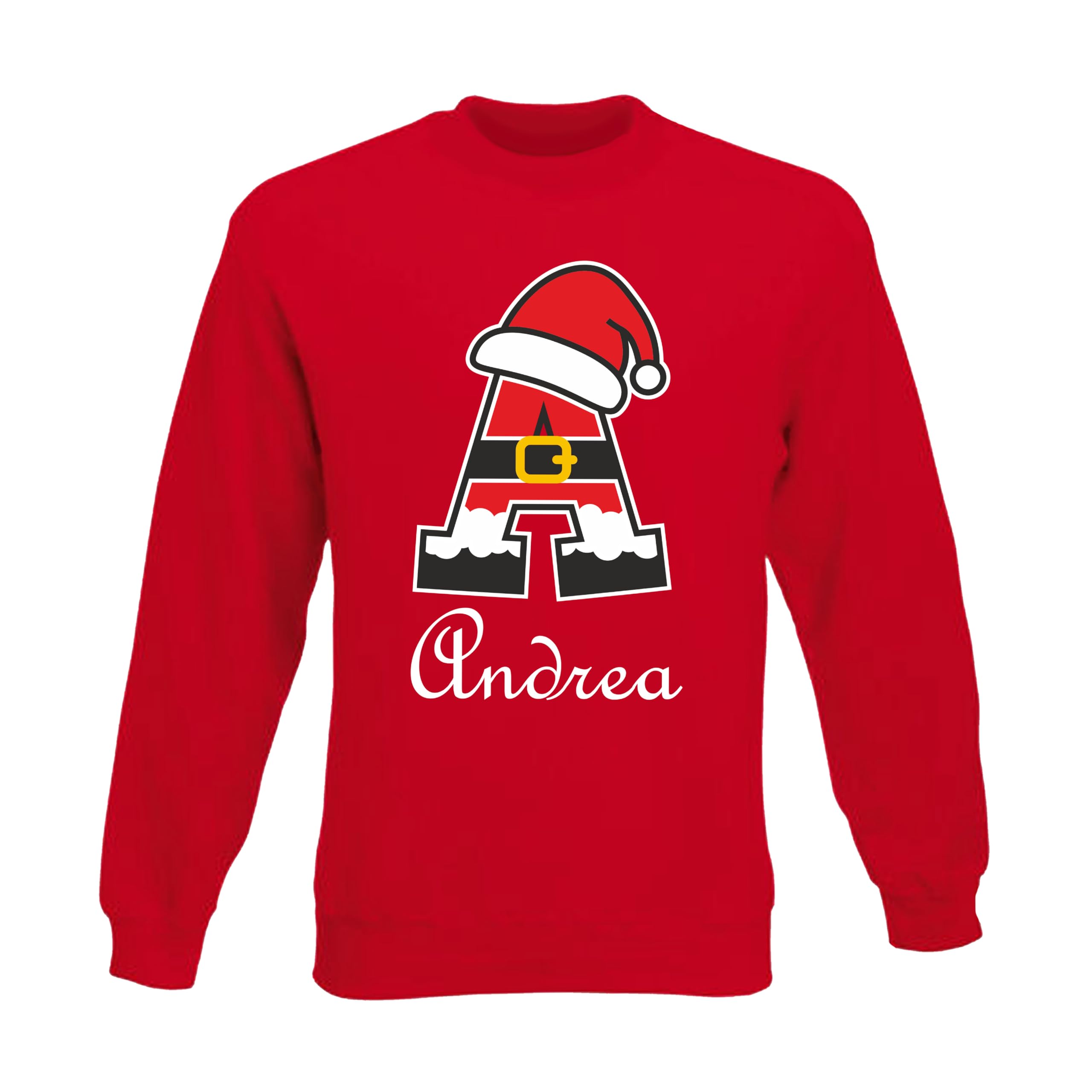 Felpe e Body Neonato Natale Maniche Lunghe Famiglia Nome e Iniziale Personalizzabili Padre Madre Bimbo Bimba Nomi Christmas Time Set Coordinato
