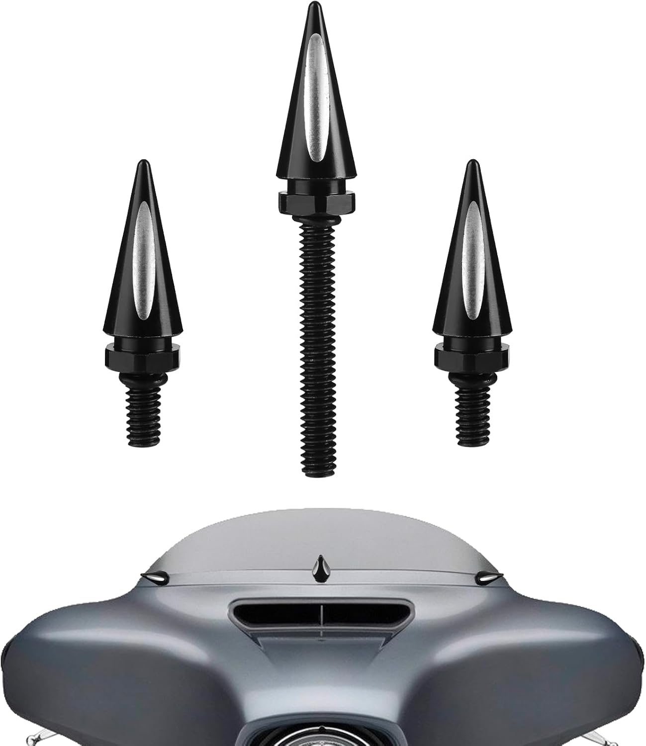 Motorcycle Windshield Bolts, Black Fairing Bolts Windscreen Screws Compatible with Touring Models Street Glide Windshield Bolts (Street Glide 2014-2023)
