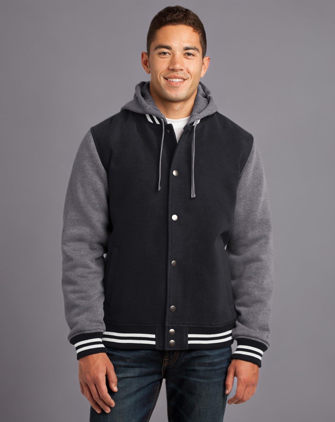 SPORT-TEK Unisex Insulated Letterman Jacket