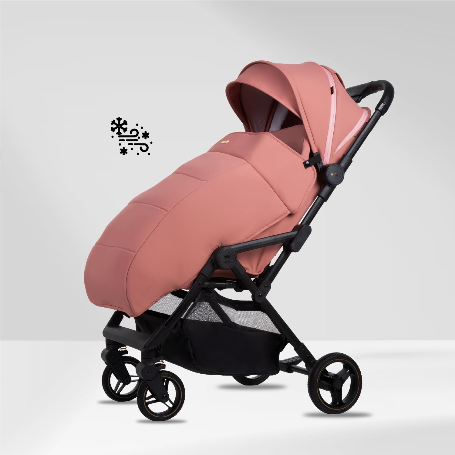 Babylux Passeggino Leggero da Viaggio GIAU con Funzione Reclinabile, Pink | Passeggino Pieghevole, Manubrio Telescopico, Ripiegabile In Modo Compatto, Borsa Per Pannolini E Viaggio E Altri Accessori