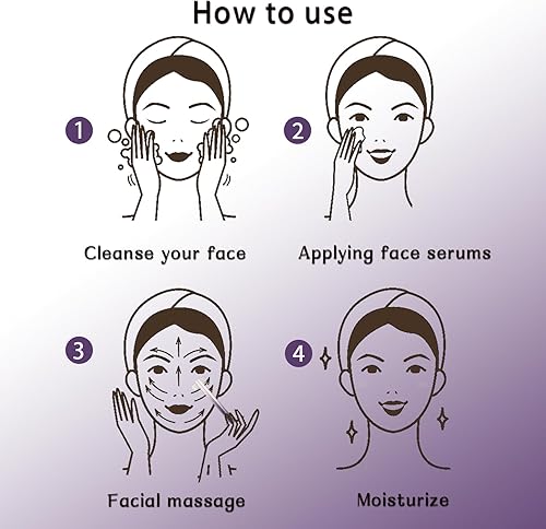 Miniatura 7 de Varita facial, dispositivo facial 4 en 1 con microcorriente, calor, masaje y terapia de luz roja para antienvejecimiento y arrugas, recargable por