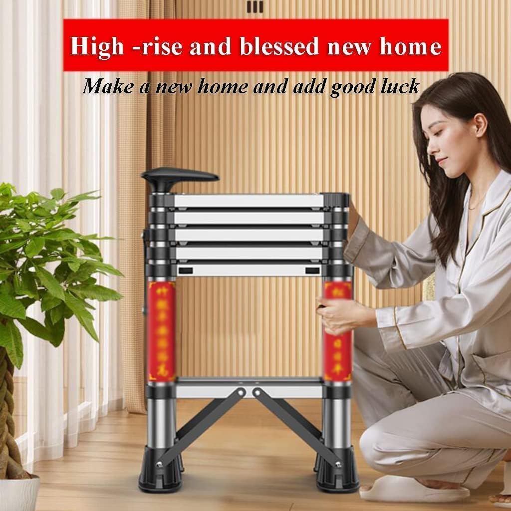 Step Ladder Folding Step Stool Extension Ladder Portable Telescoping Ladders A-frame Folding Ladder Home Small Multi-use Step Ladders For Outdoor Indoor Folding Ladder Telescoping Ladder ( Color : A ,