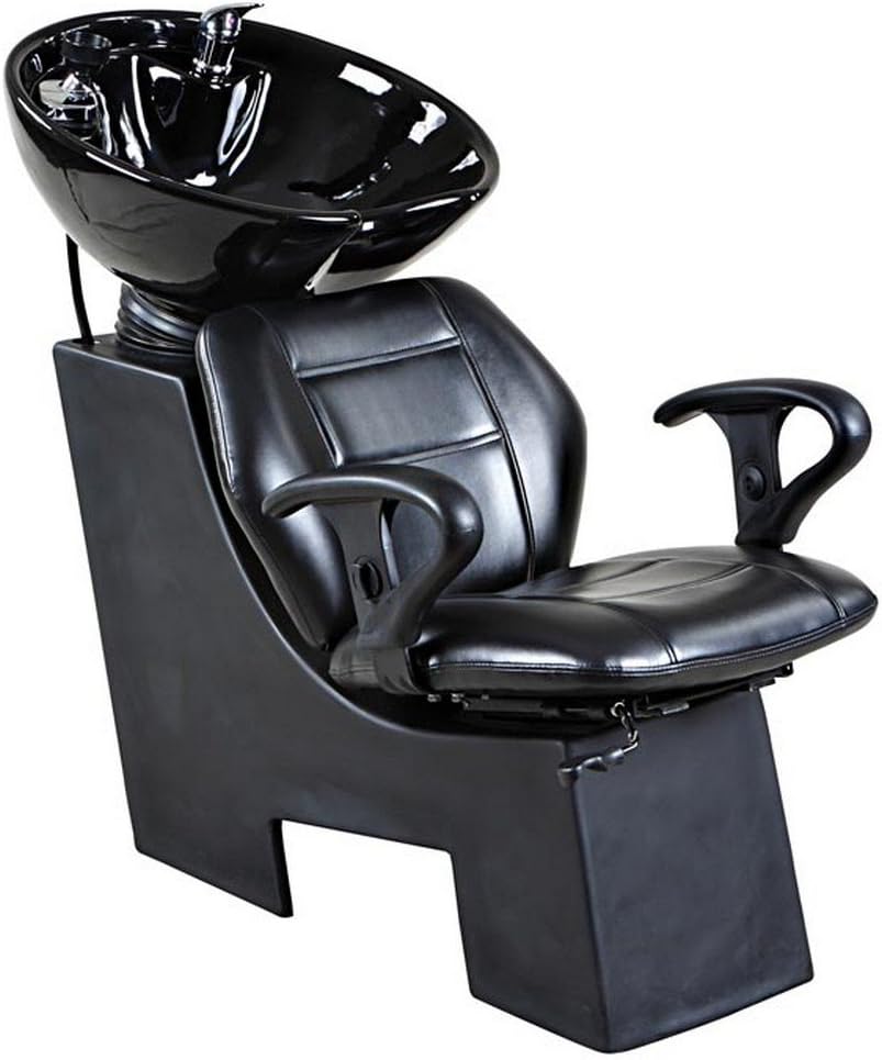 "Universal" Black Beauty Salon Shampoo Chair And Bowl Unit