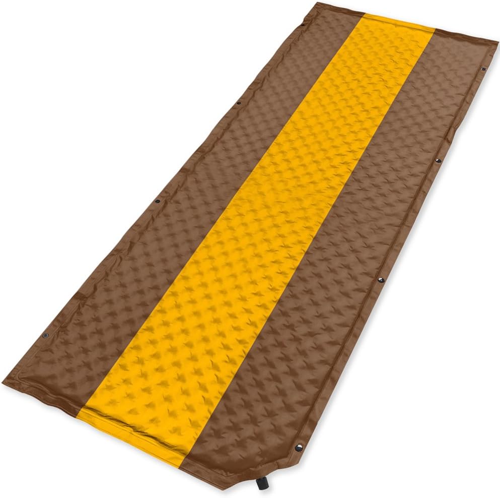 YAAO Self-Inflating Air Pad LightWeight Camping Sleeping Pad Yellow