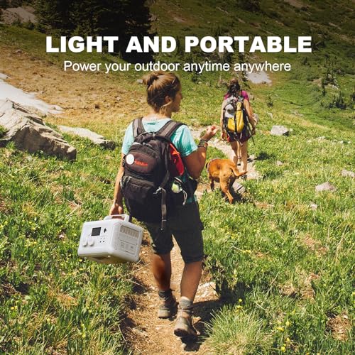 ALLPOWERS R600 BEIGE 299Wh 600W Portable Power Station, LiFePO4 Battery Backup with UPS Function, 1 Hour to Full 400W Input, MPPT Solar Generator for Outdoor Camping, RVs, Home Use - Thumbnail 7