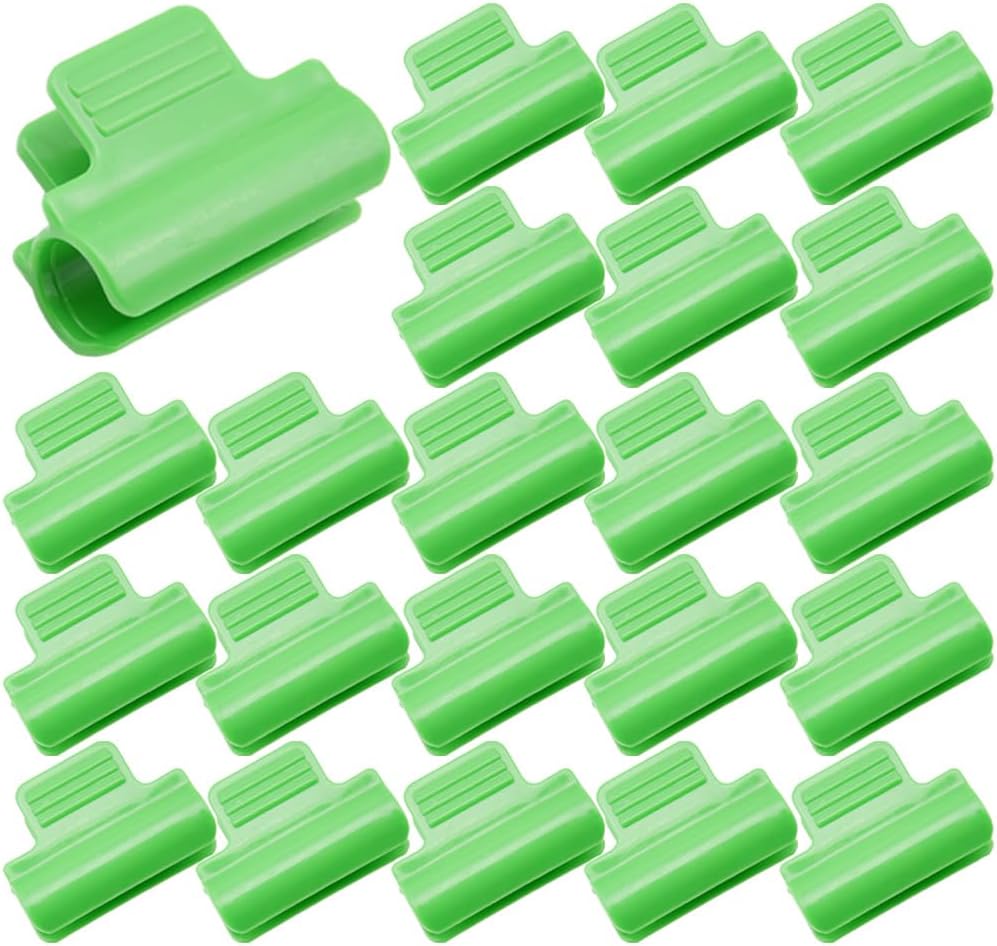 20Pcs Greenhouse Clamps Ø16mm Garden Shading Pipe Clips Greenhouse Film Clamps for Fixing Plant Cover Greenhouse Plant Stakes Shed Film Shading Net Pipe Clamps (Ø16mm)