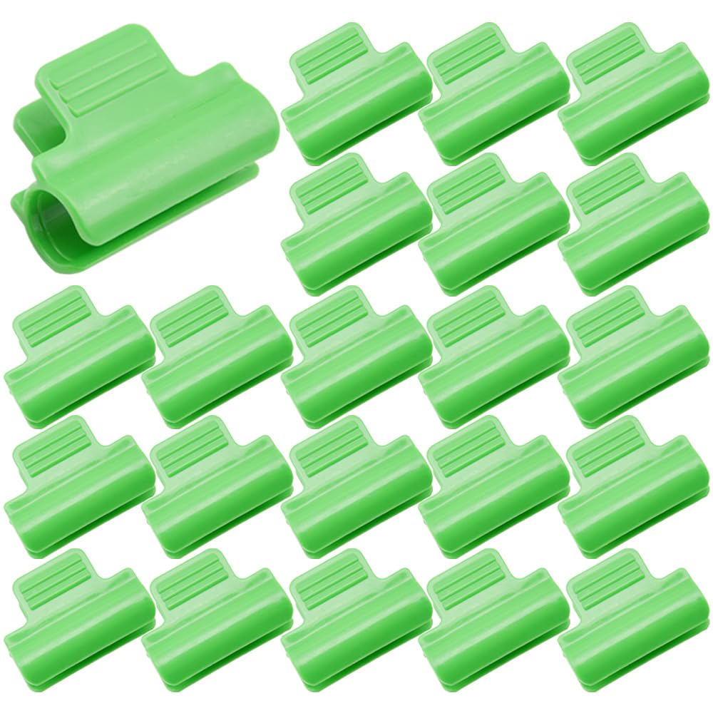 20Pcs Greenhouse Clamps Ø16mm Garden Shading Pipe Clips Greenhouse Film Clamps for Fixing Plant Cover Greenhouse Plant Stakes Shed Film Shading Net Pipe Clamps (Ø16mm)