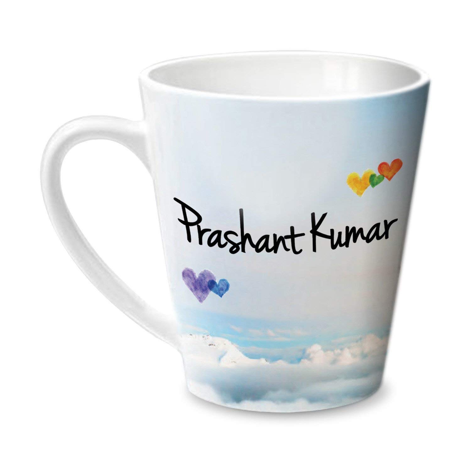 Hot Muggs® Simply Love You Prashant Kumar Conical Personalised Name Ceramic, 315ml, 1 Unit