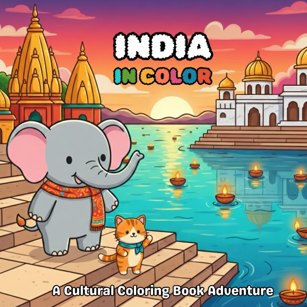 India in Color: A Cultural Coloring Book Adventure (World in Color)
