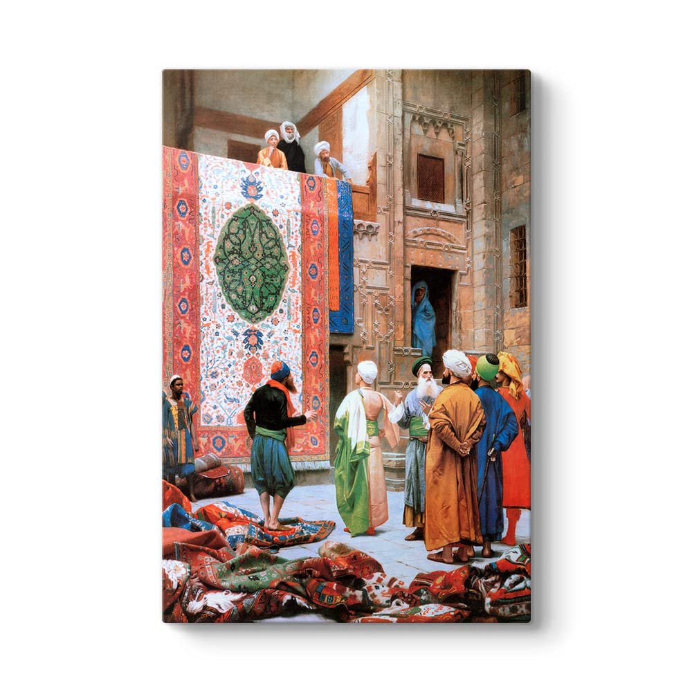Jean Leon Gerome - Halı Tüccarı Tablosu 80 x 125