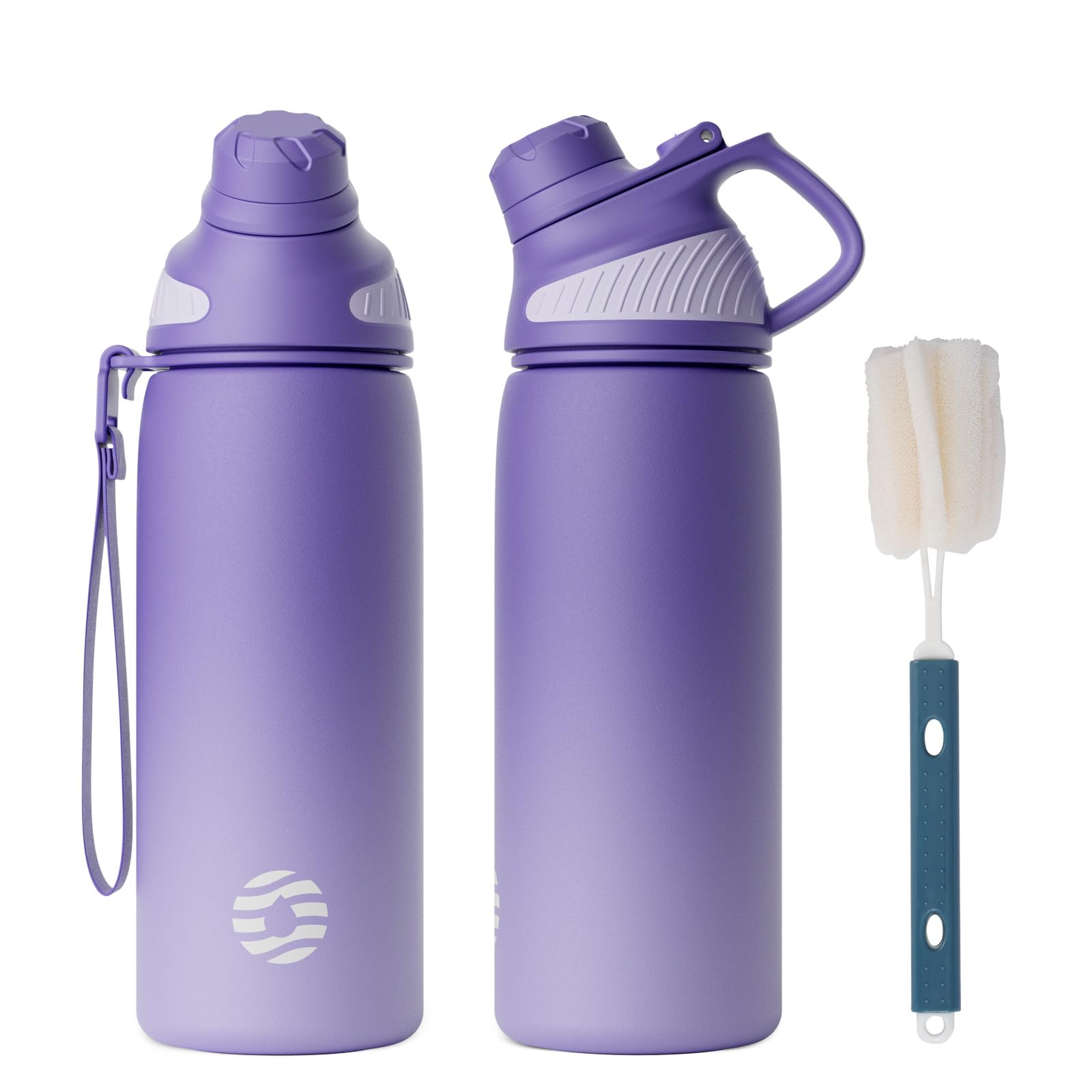 Fjbottle Borraccia Termica con Tappo magnetico 1L, 800ml, 600ml, 400ml Bottiglia Termica per Bambini - Senza BPA/Senza Perdite Borracce acciaio inox per Scuola, Sport, Palestra, Ciclismo