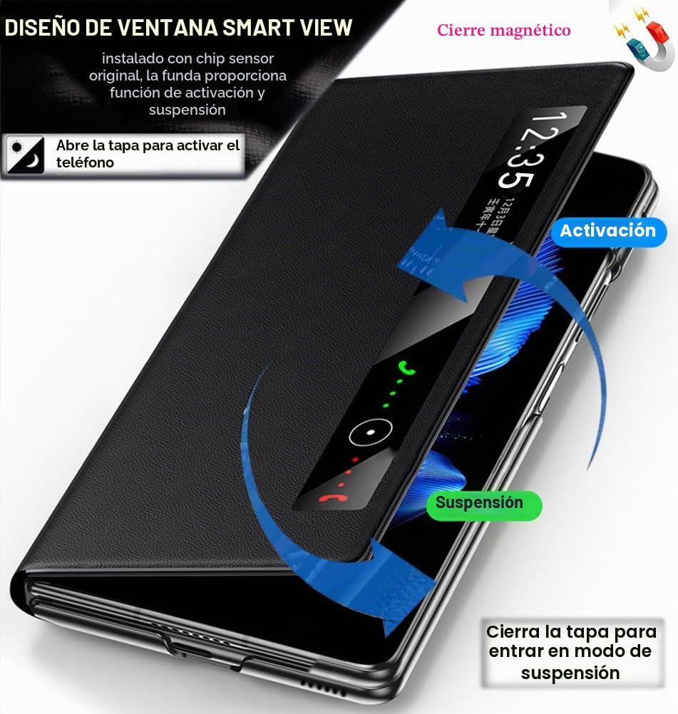 Funda de Piel para Honor Magic V5. Cierre Magnético. Carcasa/Caja del Teléfono Magic V 5. Estuche para Teléfono Móvil