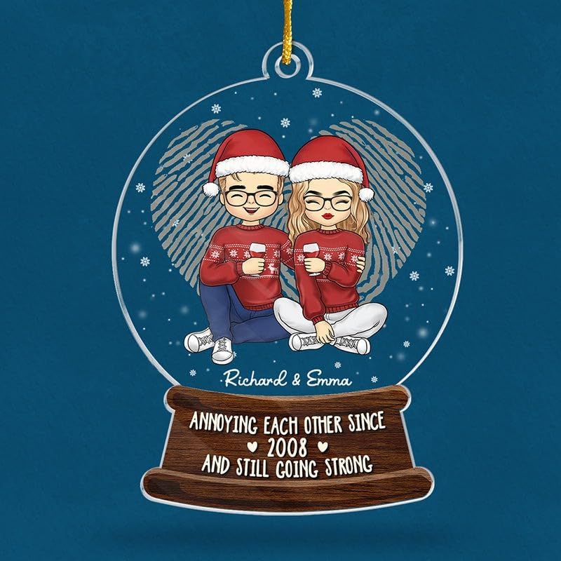 Miniatura 2 de Pawfect House Annoying Each Other - Adornos de Navidad acrílicos personalizados 2023, regalos para parejas, decoraciones para árbol de Navidad,