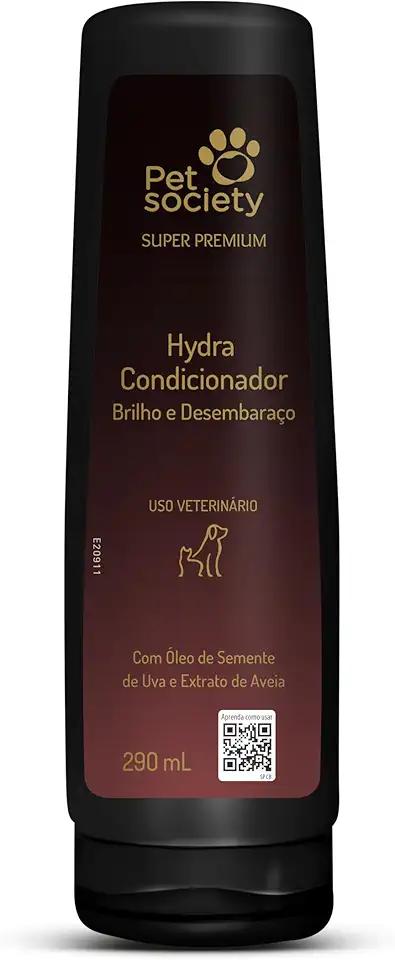 Pet Society Super Premium Condicionador Brilho e Desembaraço Para Cães e Gatos - 290 mL