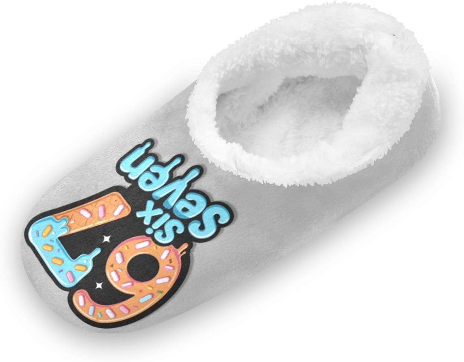 Boccsty 67 Six Seven Blue Ice Cream Boys Girls House Slippers Kids Toddler Home Shoes Winter Indoor Shoe XS - Image 2