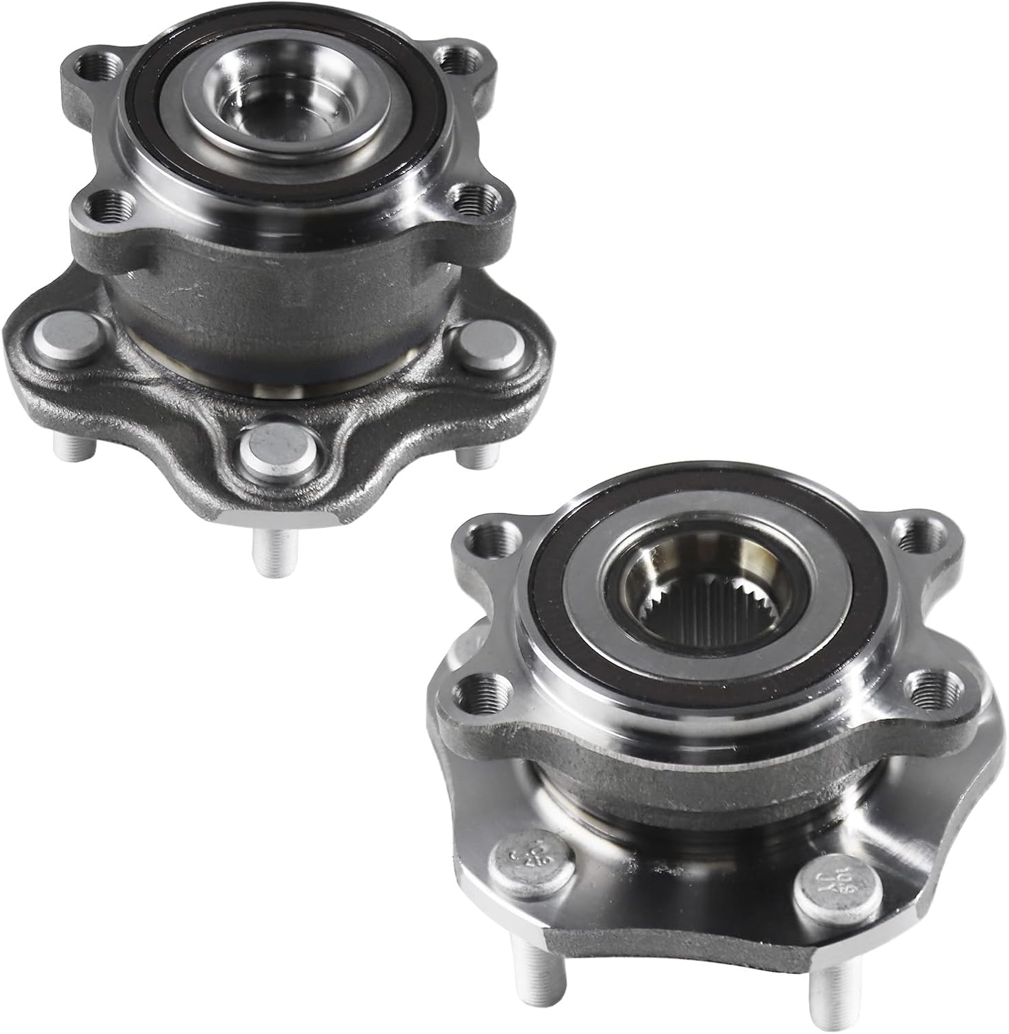 2pcs 512388 Rear Wheel Hub Bearing Assembly Fits for Nissan Altima 2007-2018, for Maxima 2009-2019, for Murano 2015-2016, for Pathfinder 2013-2019, 5 Lug w/ABS