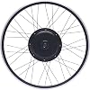 48V Electric Bike Conversion Kit, FrontRear Wheel 1000W Motor E-Bike Conversion Kit, 2829 in Waterproof Brushless Gearless Front Hub for Turn Pedal Bicycle Into Ebike