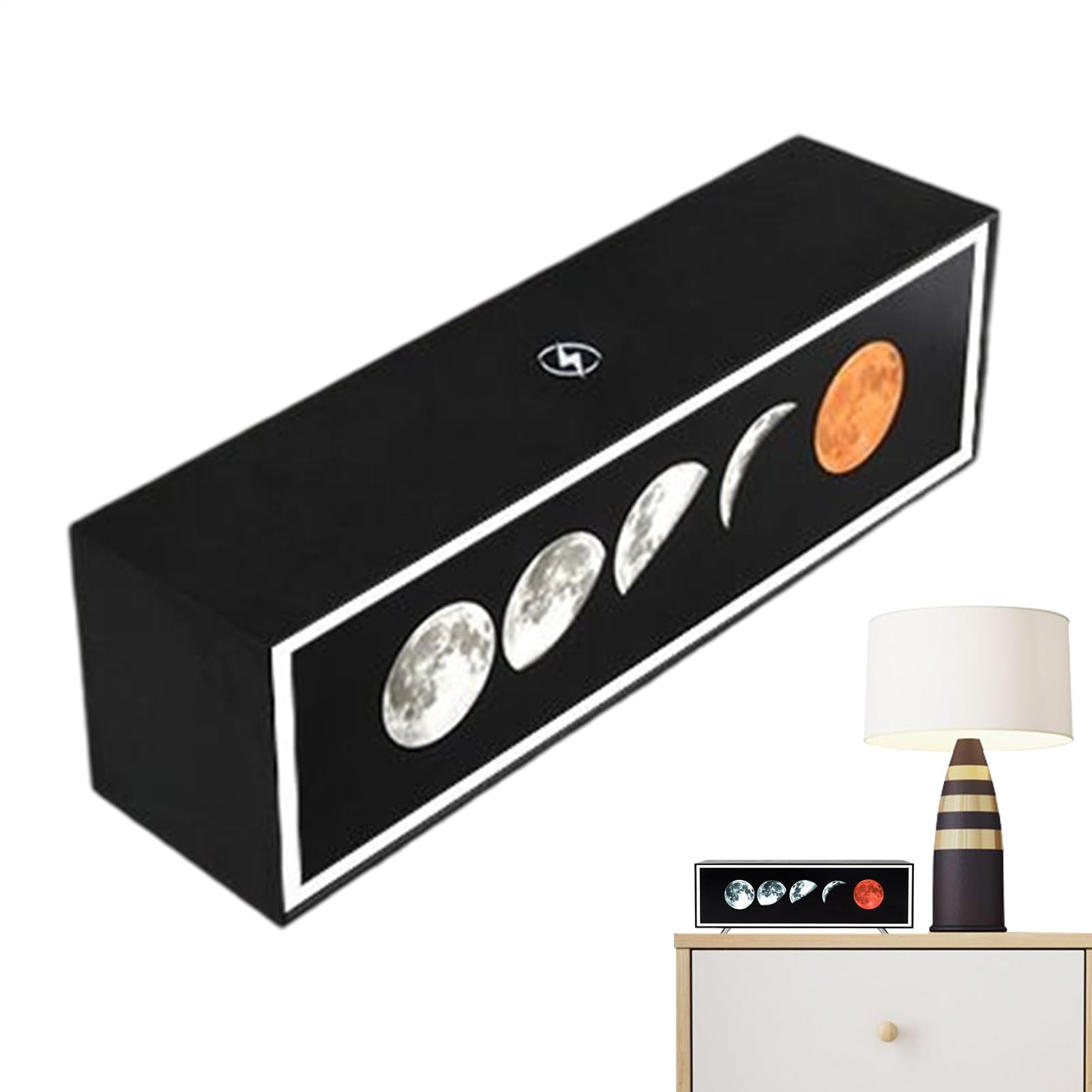 Genérico Lámpara De Escritorio LED Con Carga Inalámbrica - Luz Decorativa Para Mesita De Noche,Lámpara de Mesa Cargador 15W para Dormitorio Salón Oficina Estudio Lectores Escritores Estudiantes