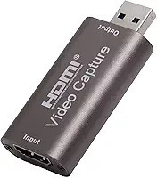 Placa de Captura HDMI para USB, Dispositivo de Transmissão de Vídeo, Conversor para Gravação e Streaming, Entrada HDMI e Saída USB