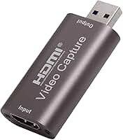 Placa de Captura HDMI para USB, Dispositivo de Transmissão de Vídeo, Conversor para Gravação e Streaming, Entrada HDMI e Saída USB
